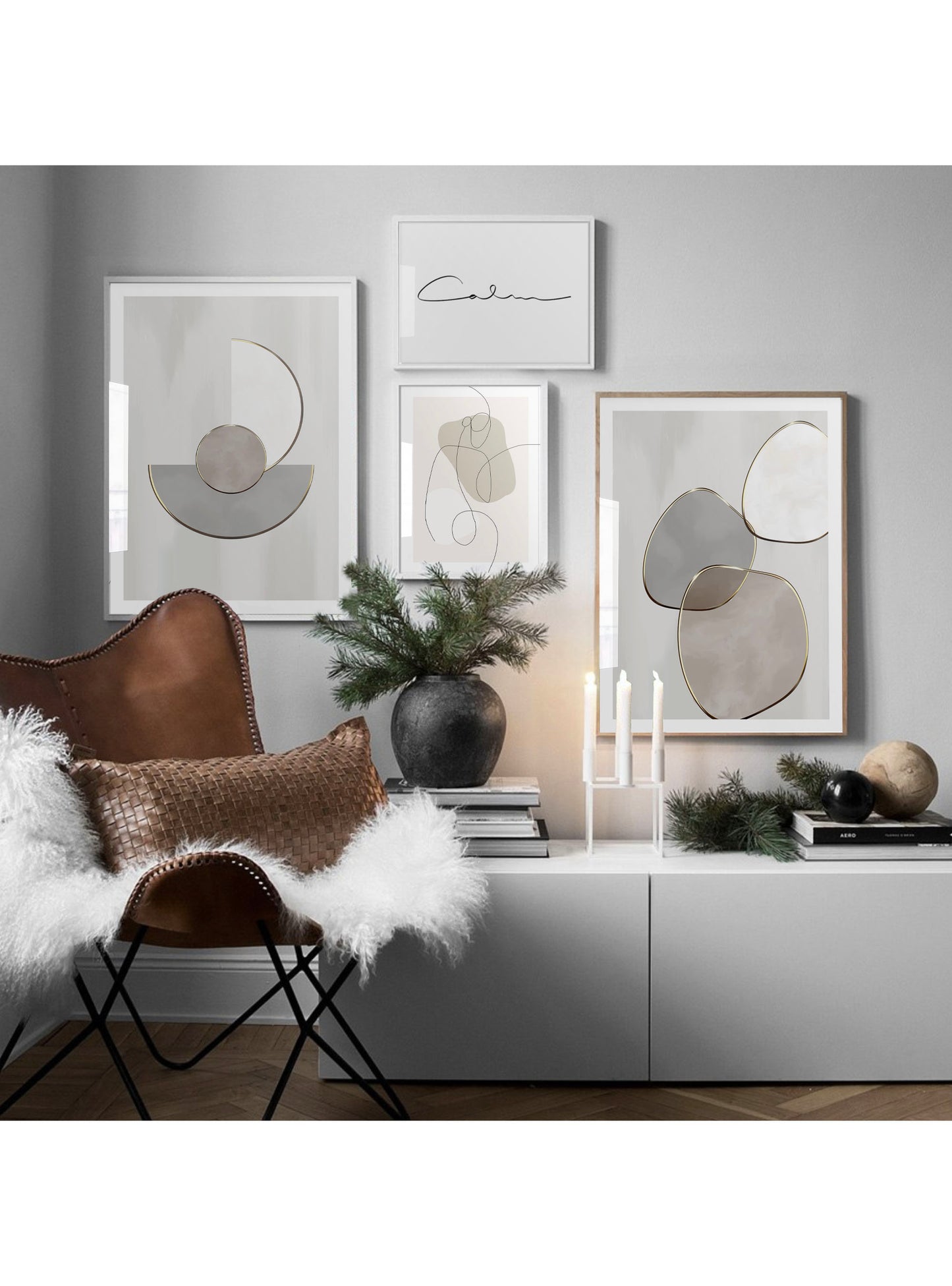 Organic Shapes Print - Jasmine and Jade Interiors