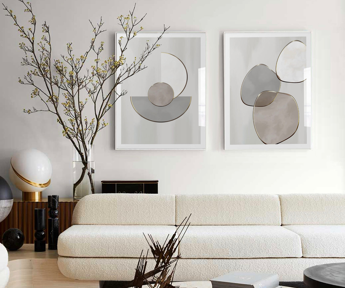 Organic Shapes Print - Jasmine and Jade Interiors