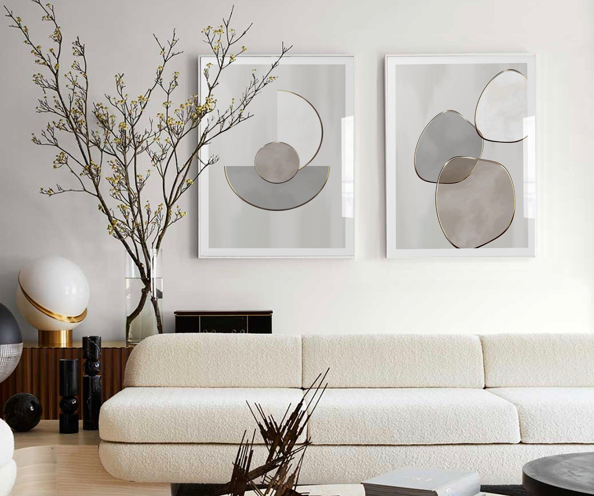 Organic Shapes Print - Jasmine and Jade Interiors