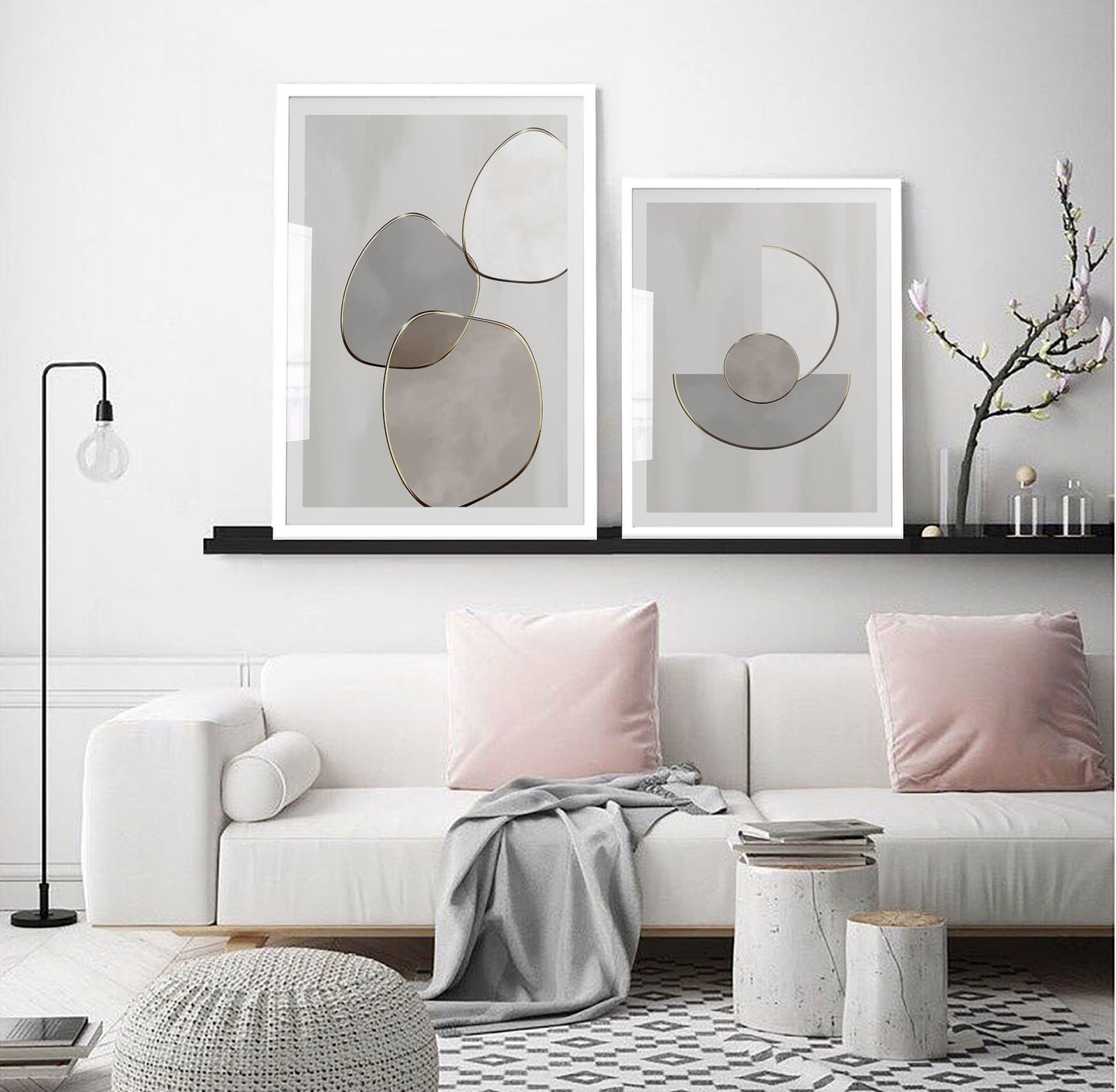 Organic Shapes Print - Jasmine and Jade Interiors