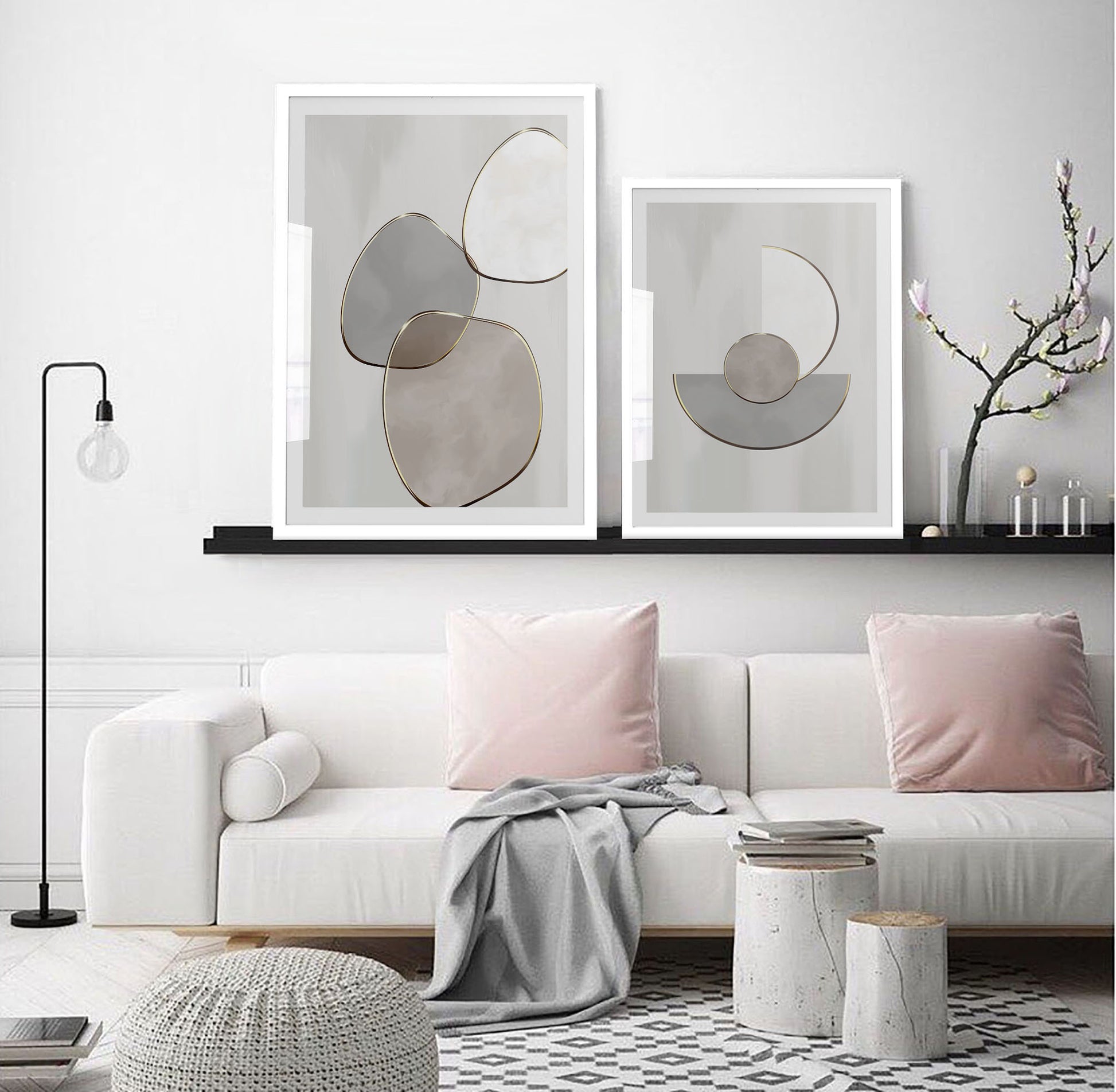 Organic Shapes Print - Jasmine and Jade Interiors