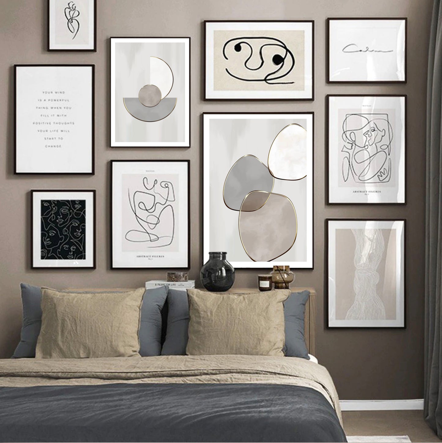 Organic Shapes Print - Jasmine and Jade Interiors