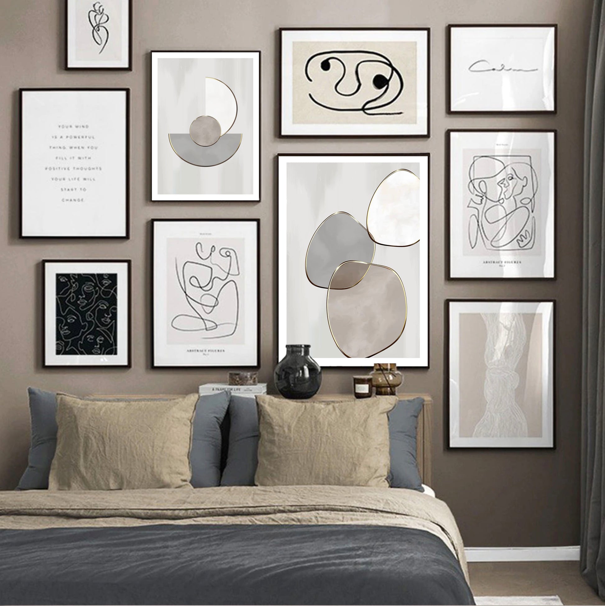 Organic Shapes Print - Jasmine and Jade Interiors