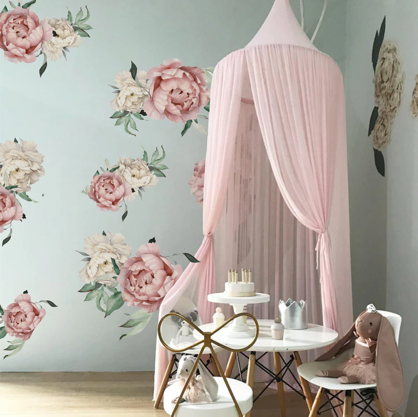 Peony Flower Wall Decals - 2 Colours - Jasmine and Jade Interiors