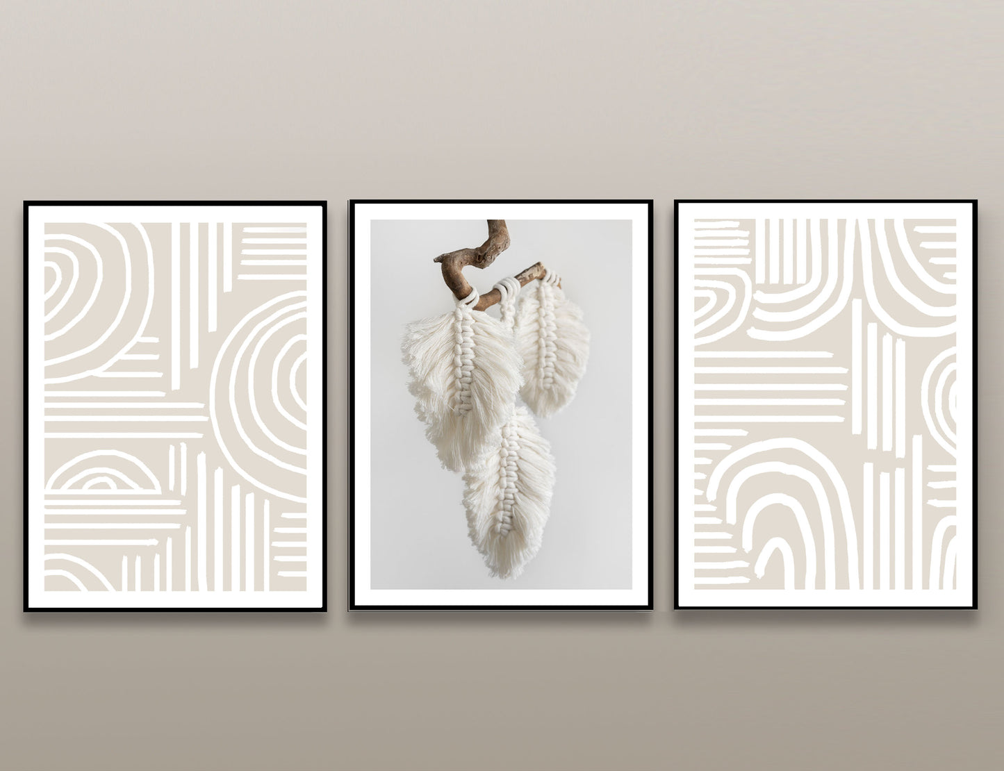 Macrame Feathers Art Print