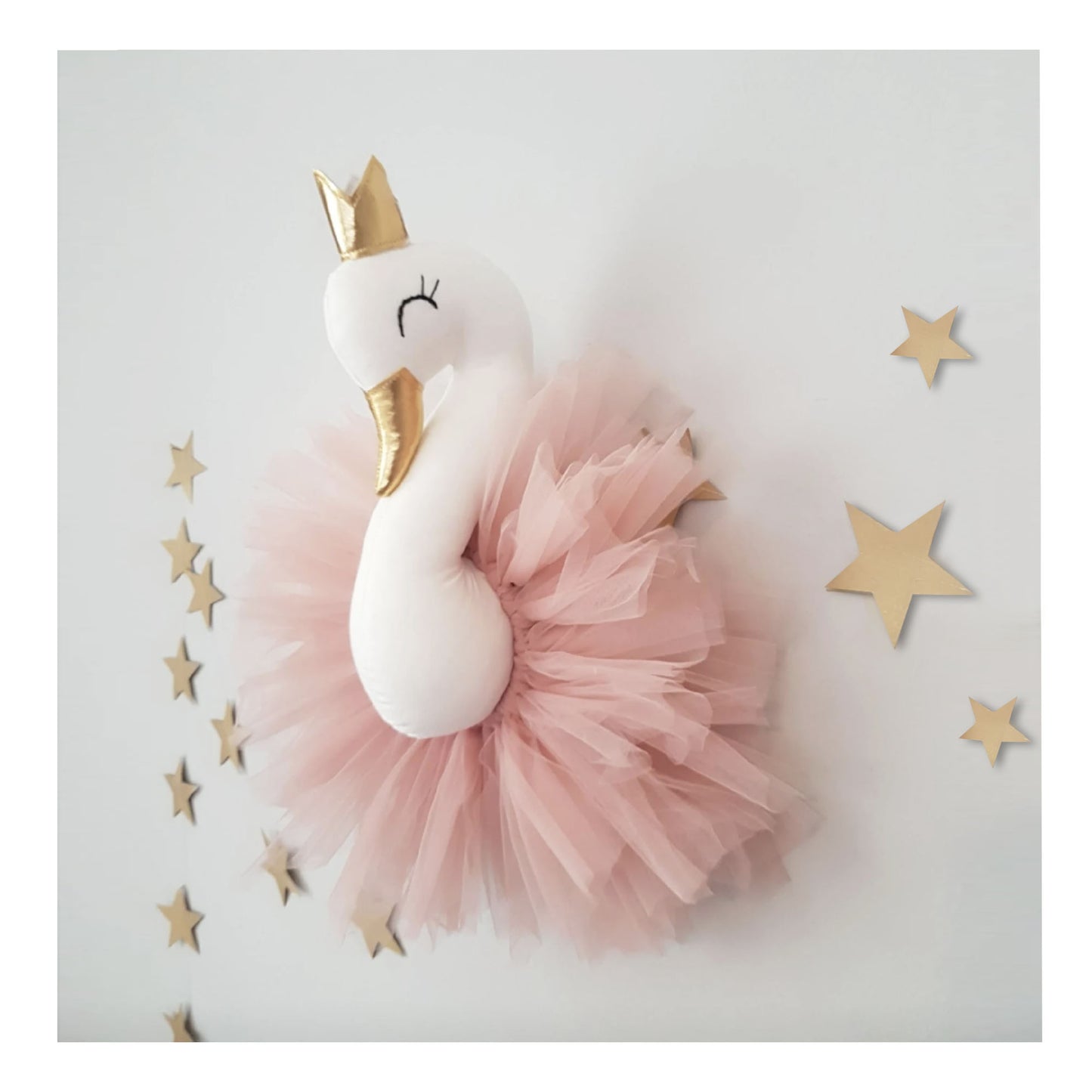 Girls Bedroom wall decor, Wall swan decoration