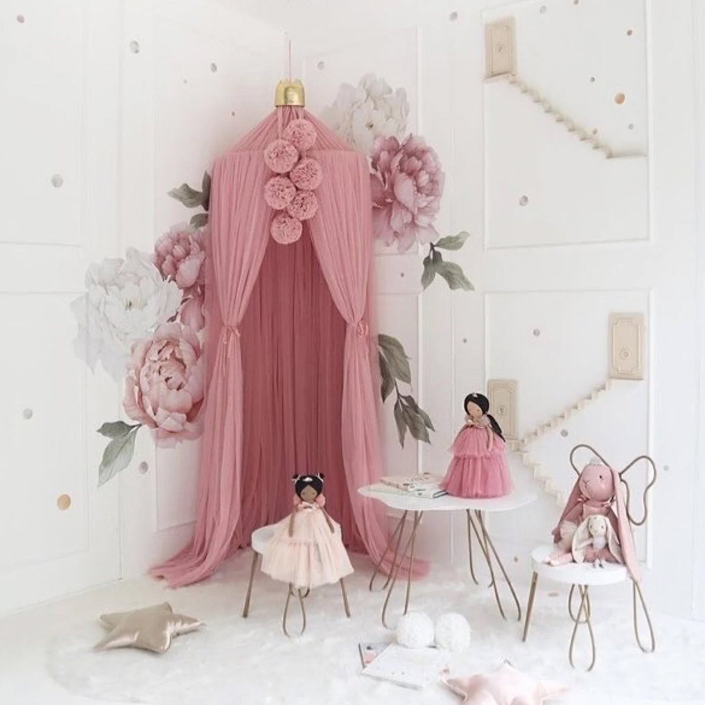 The Princess Bed Canopy - 6 Colours - Jasmine and Jade Interiors