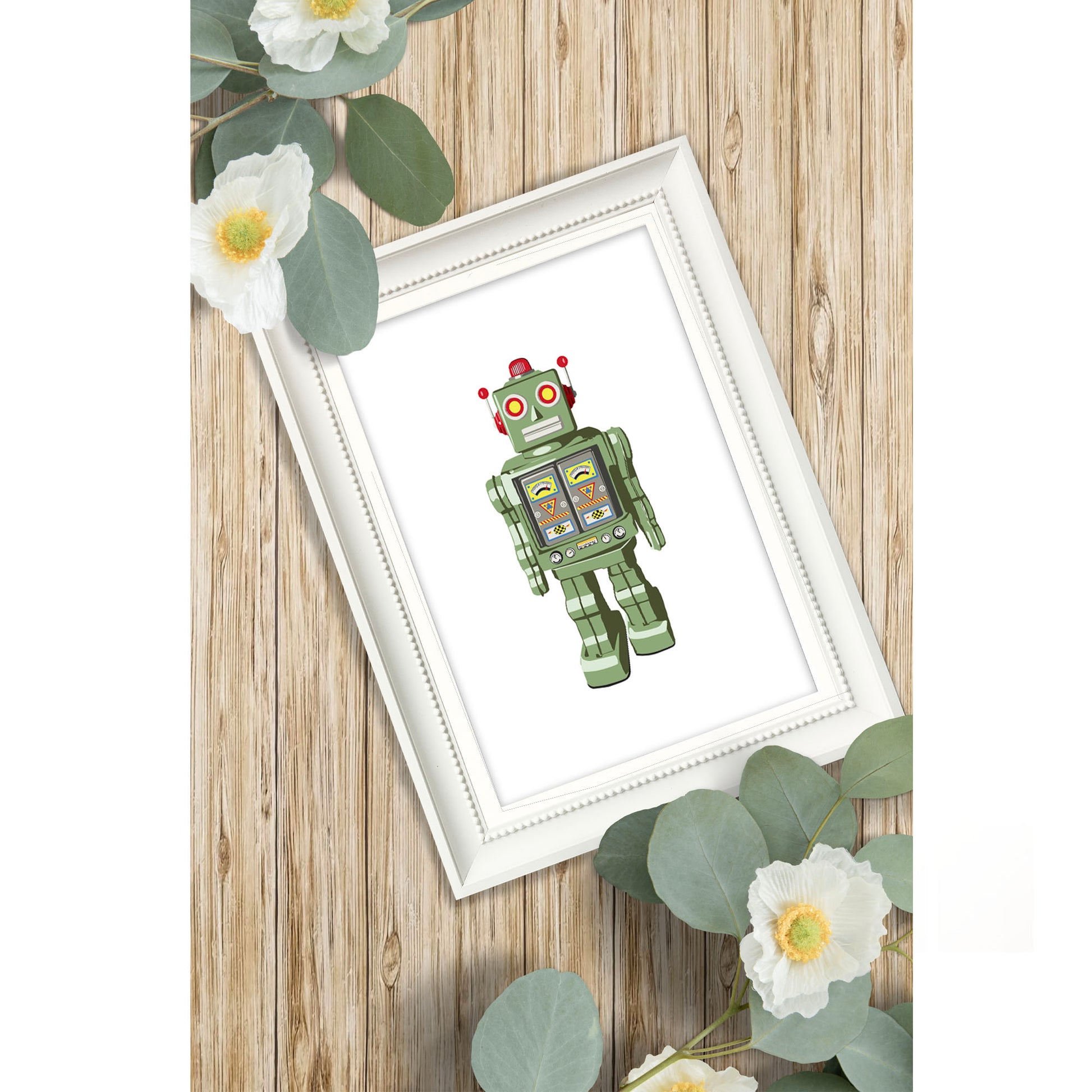 Tik Tok the Robot Art Print - Jasmine and Jade Interiors