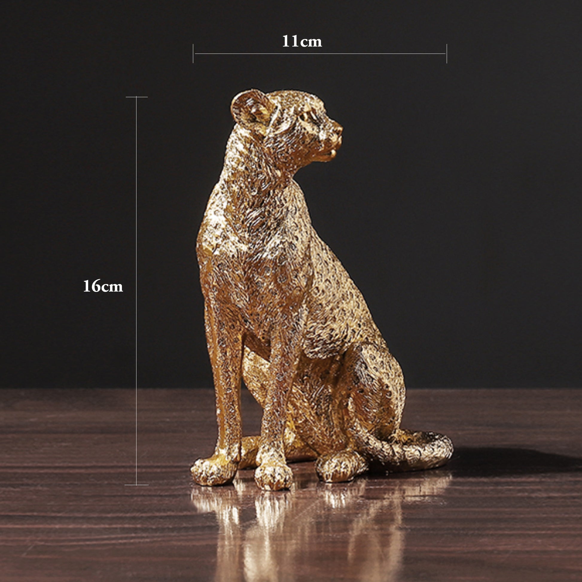 Golden Leopard Ornaments - Jasmine and Jade Interiors
