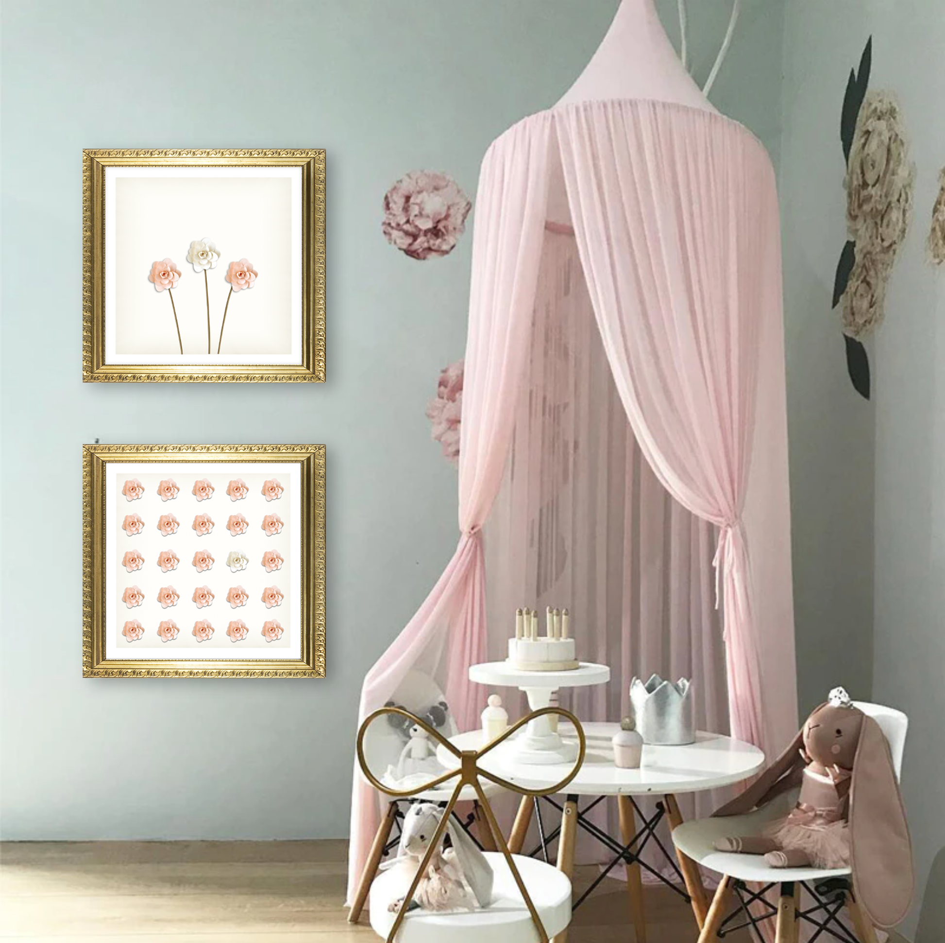 Lovely 3D Rose Art Print - Jasmine and Jade Interiors