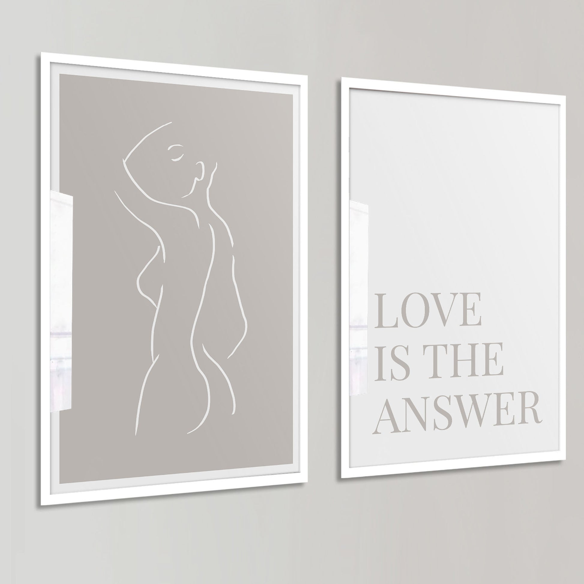 Lined Lady Art Poster - Jasmine and Jade Interiors