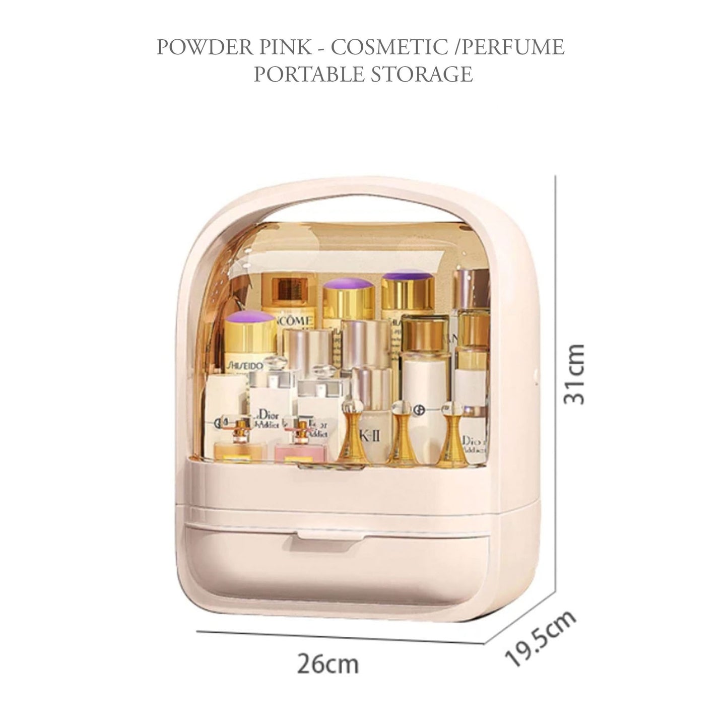 Lola  Portable Makeup/ Perfume Beauty Organiser - 2 Colours - Jasmine and Jade Interiors