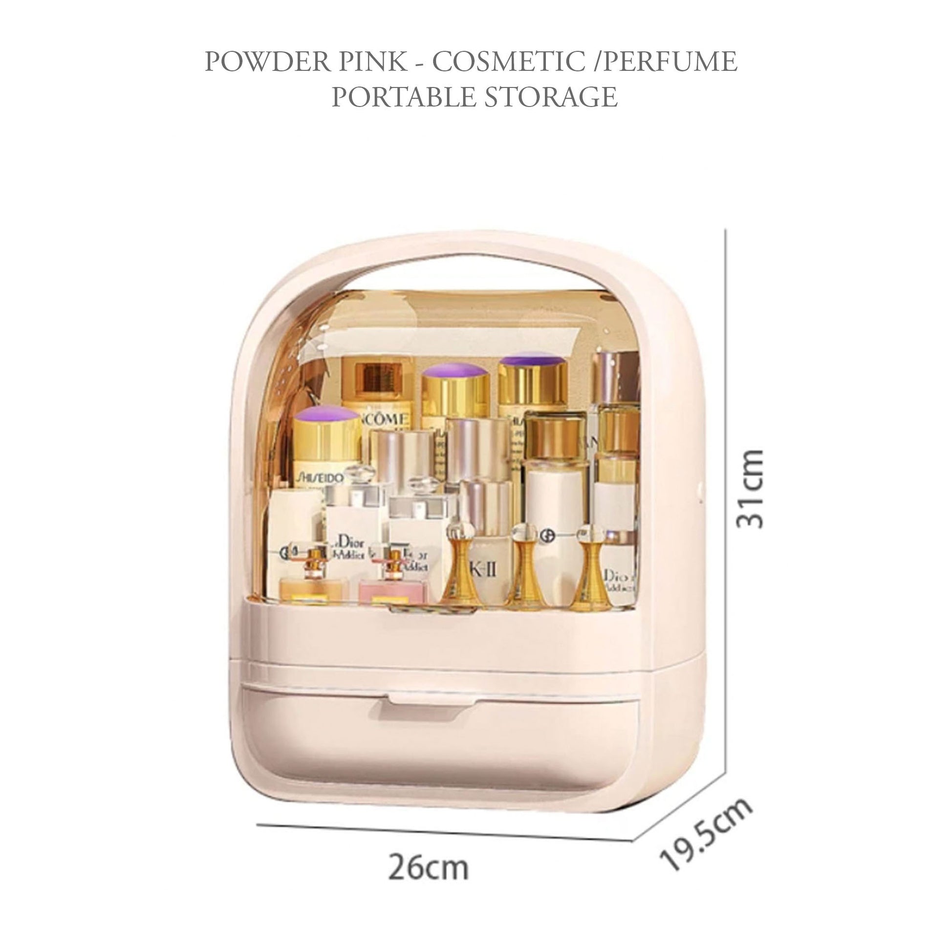Lola  Portable Makeup/ Perfume Beauty Organiser - 2 Colours - Jasmine and Jade Interiors