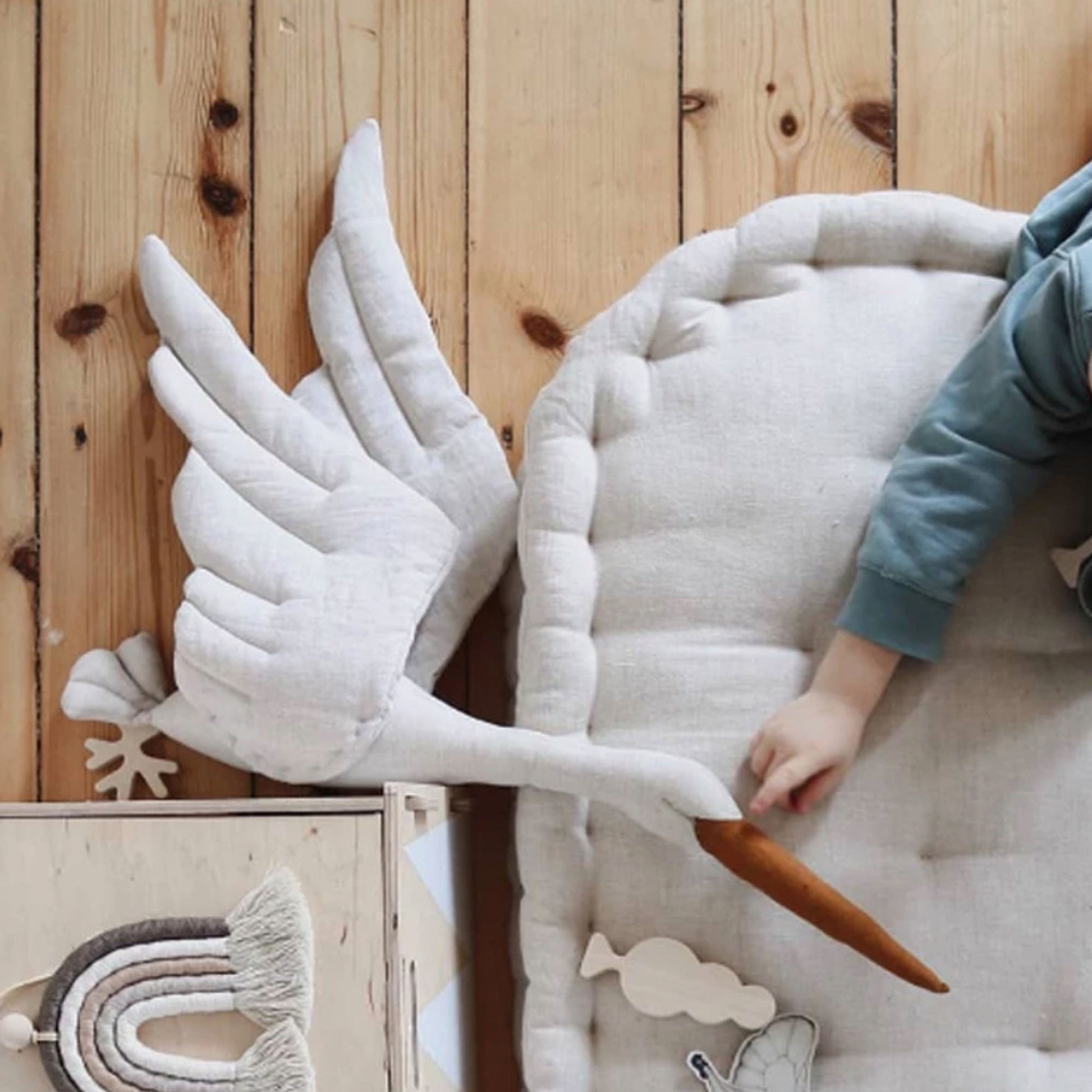 Kids Room, Flying Swan Nursery Mobile - 3 Colours