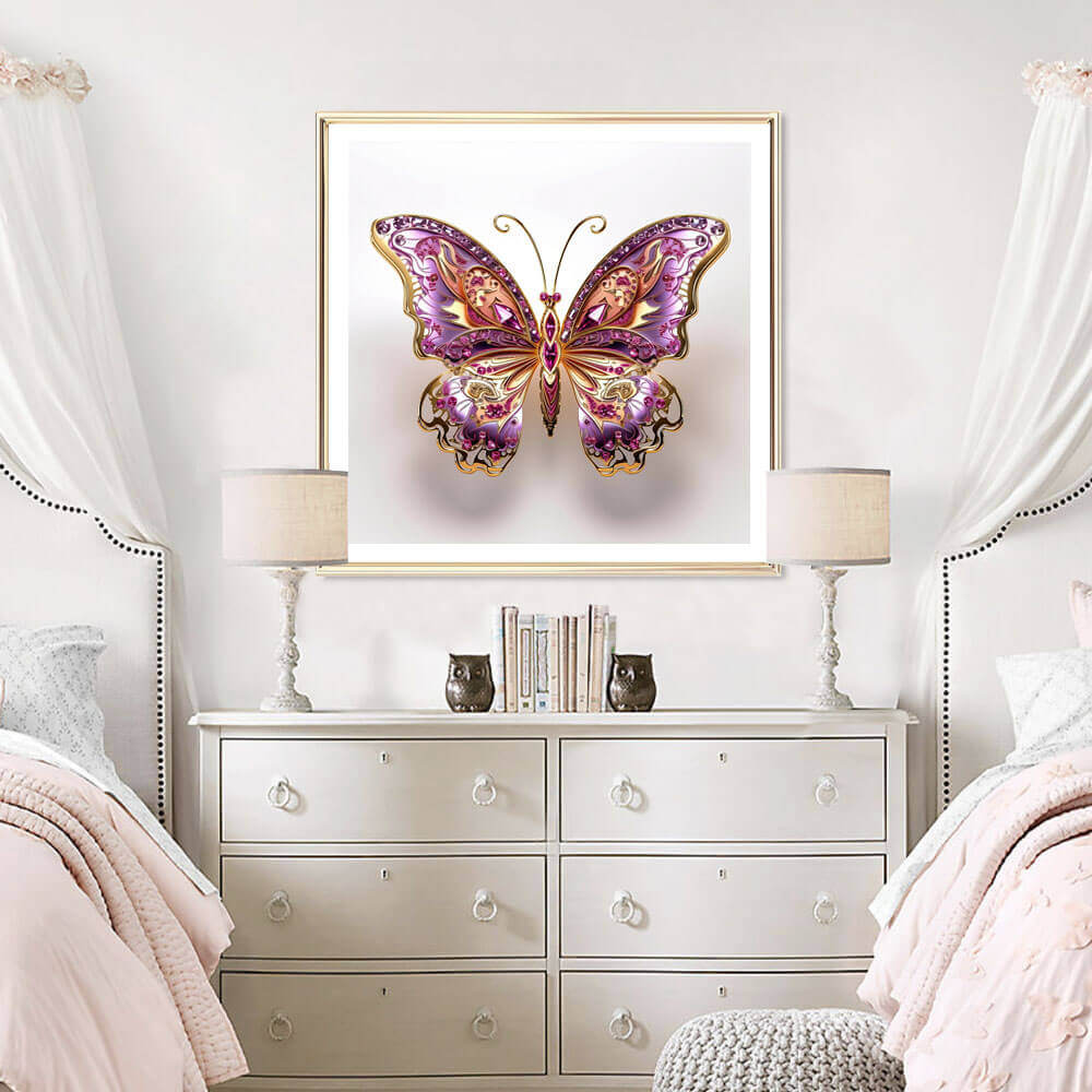 Crystal Butterfly Art Print