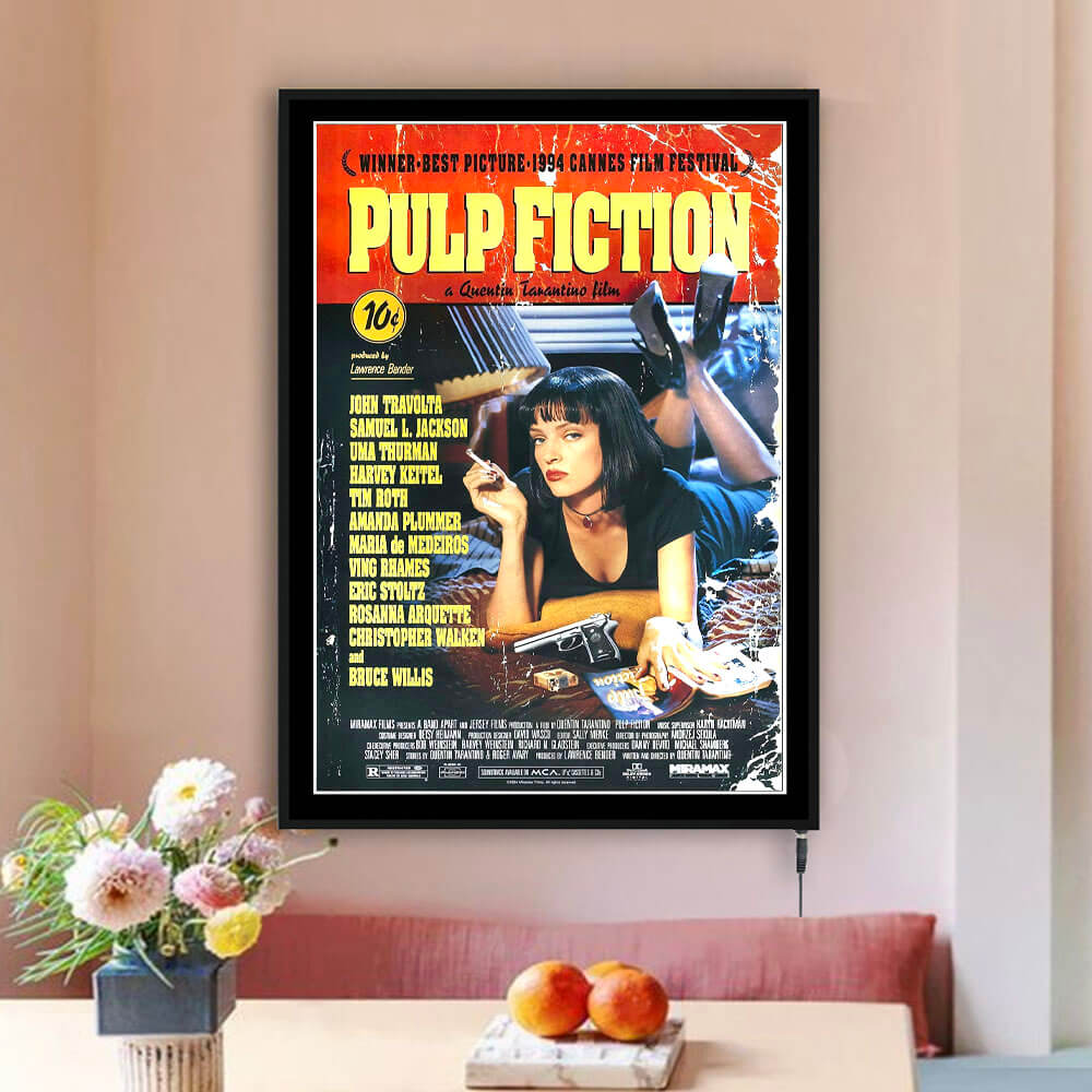 Pulp Fiction LED Movie Framed Art