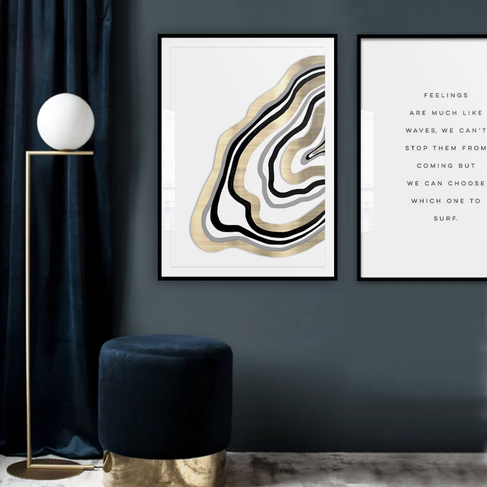 Geode Glitz Art Print (a)