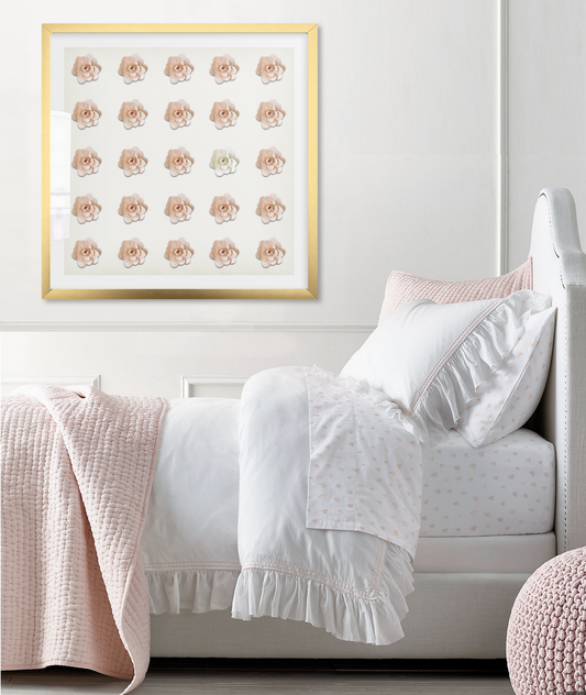 Pretty 3D Rose Art Print - Jasmine and Jade Interiors