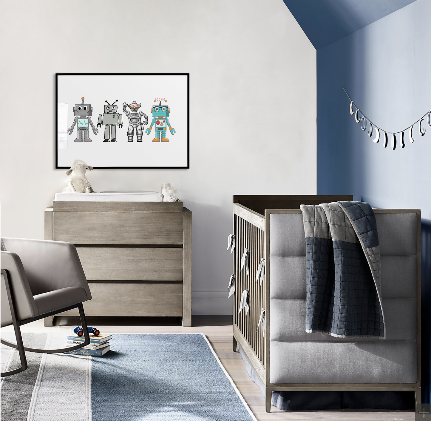 Team Robot Art Print - Jasmine and Jade Interiors