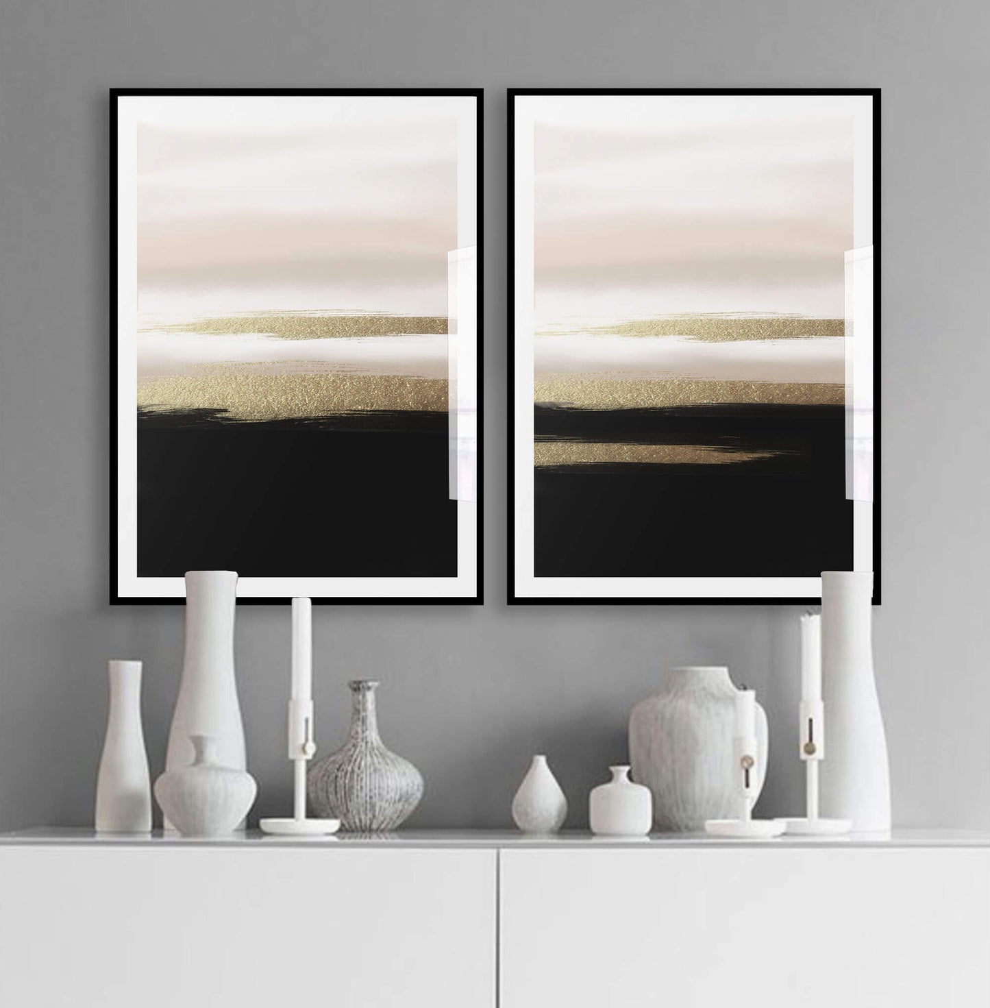 Gold Horizon (A) Art Print