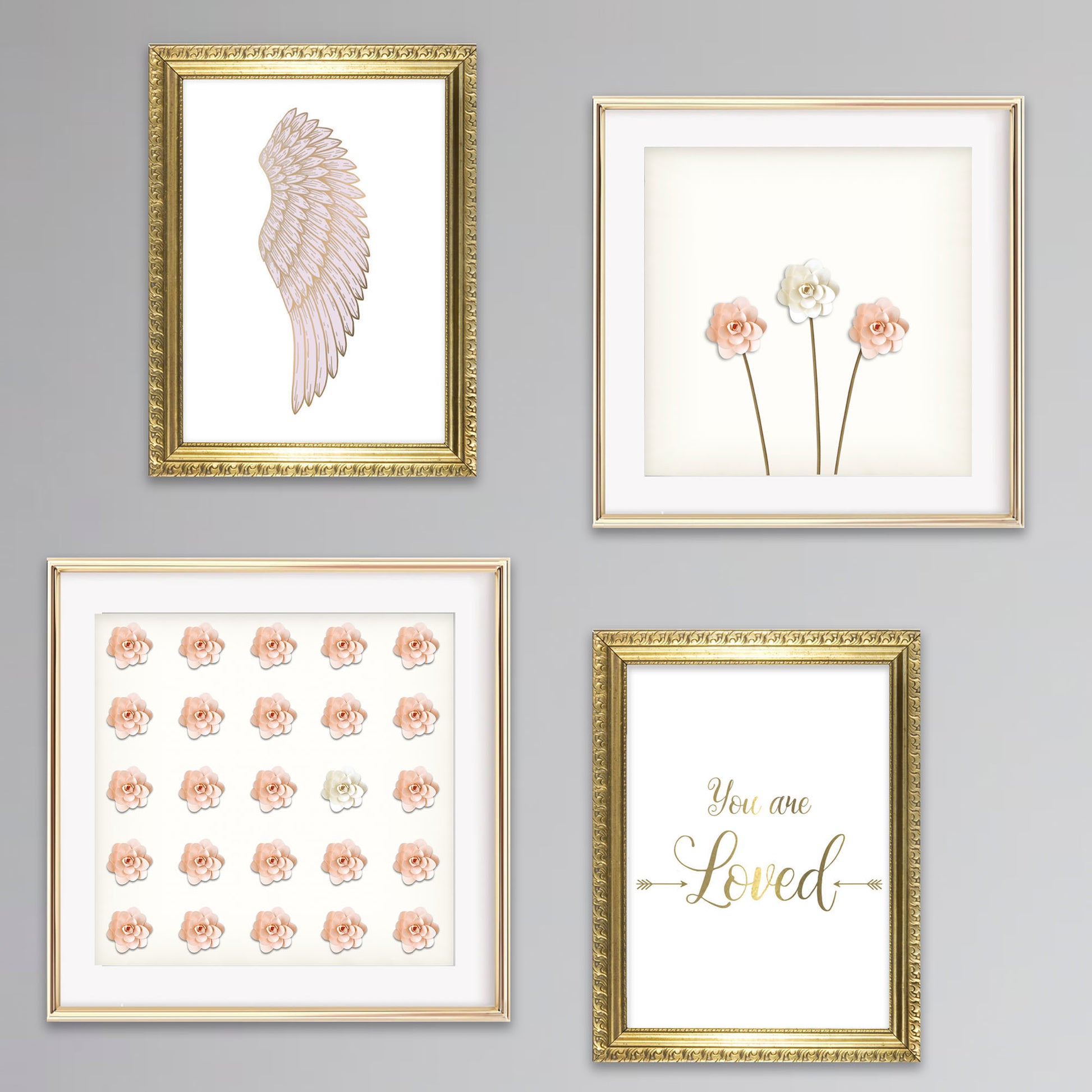 Lovely 3D Rose Art Print - Jasmine and Jade Interiors