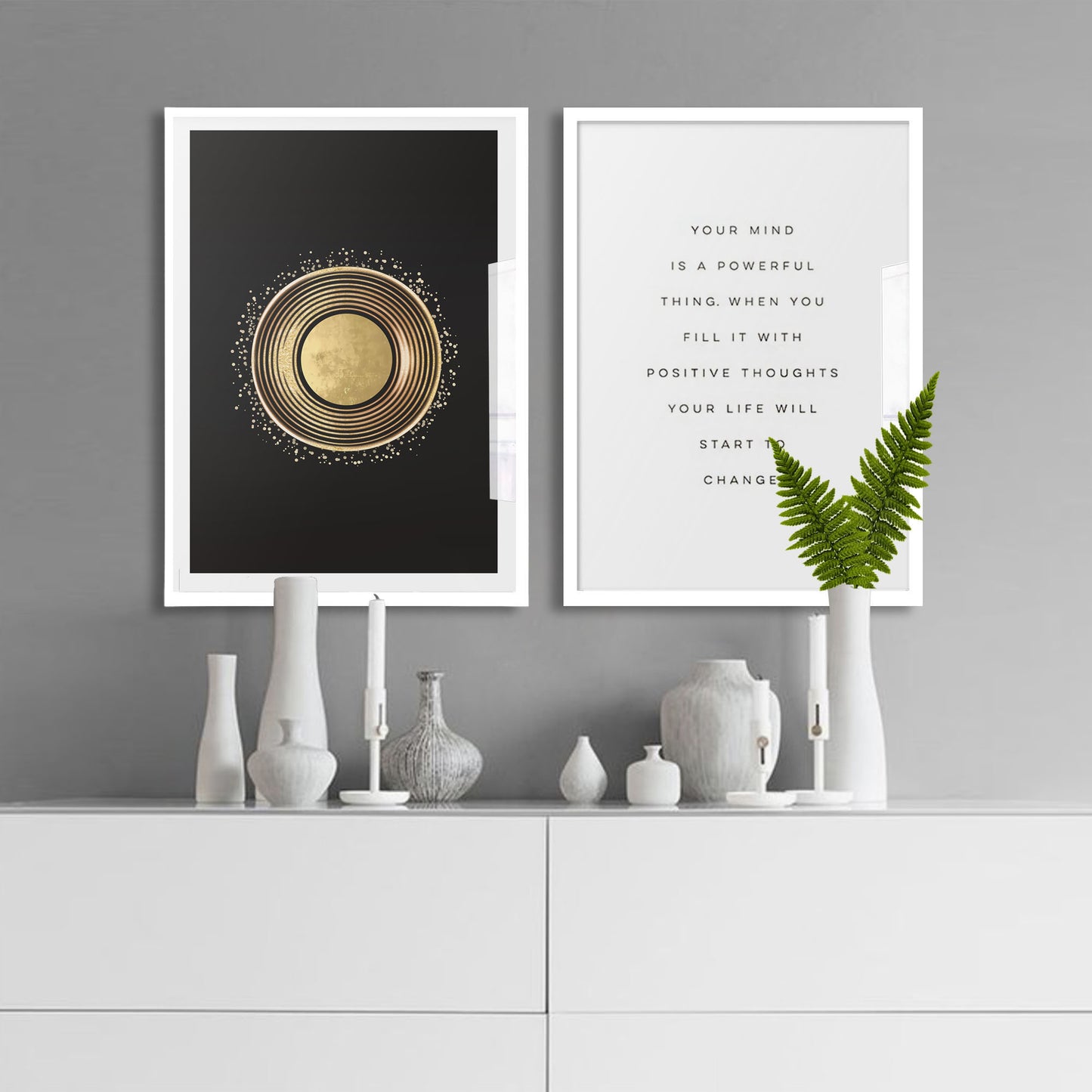 Gold Circle Art Print - Jasmine and Jade Interiors
