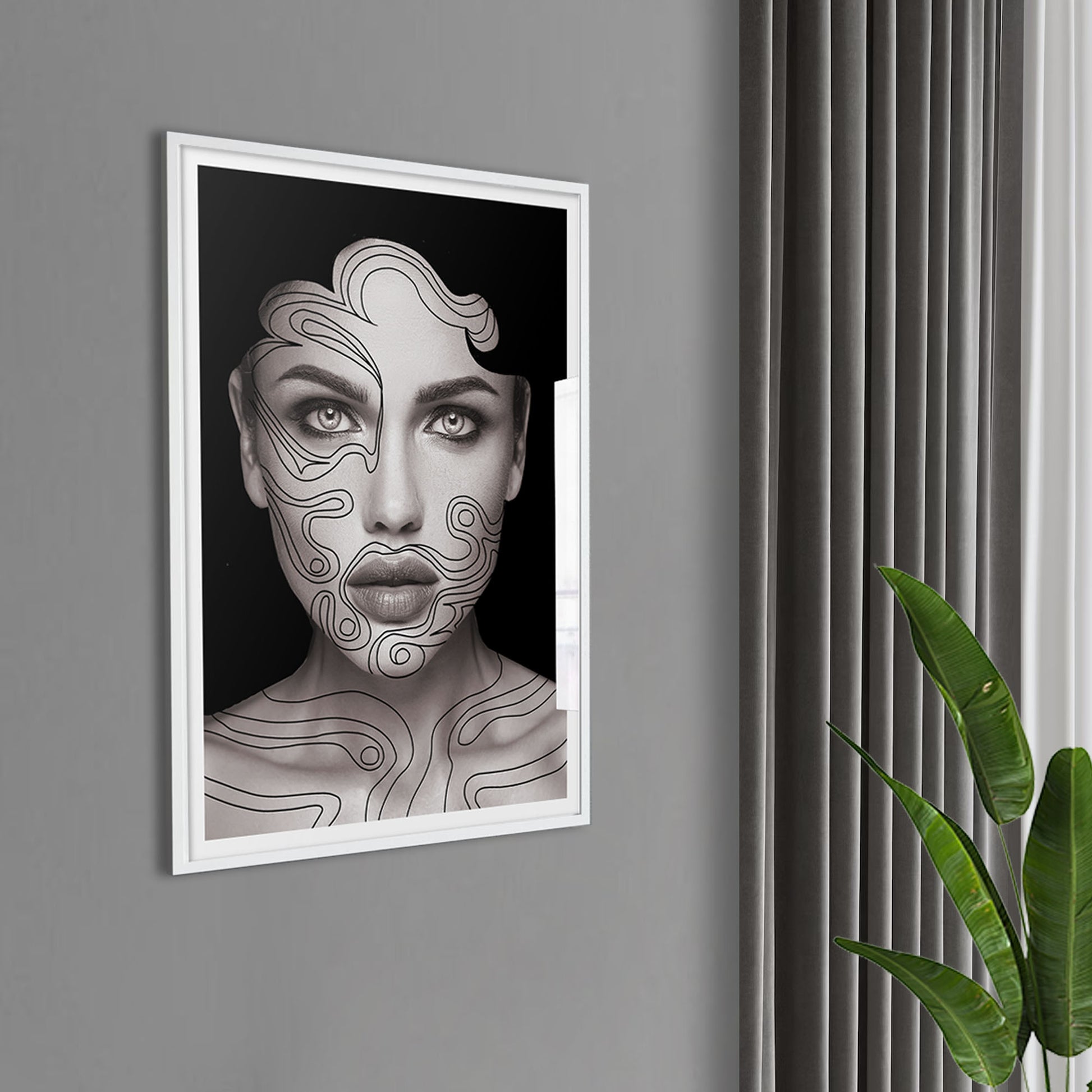 Swirl Girl Art Print - Jasmine and Jade Interiors
