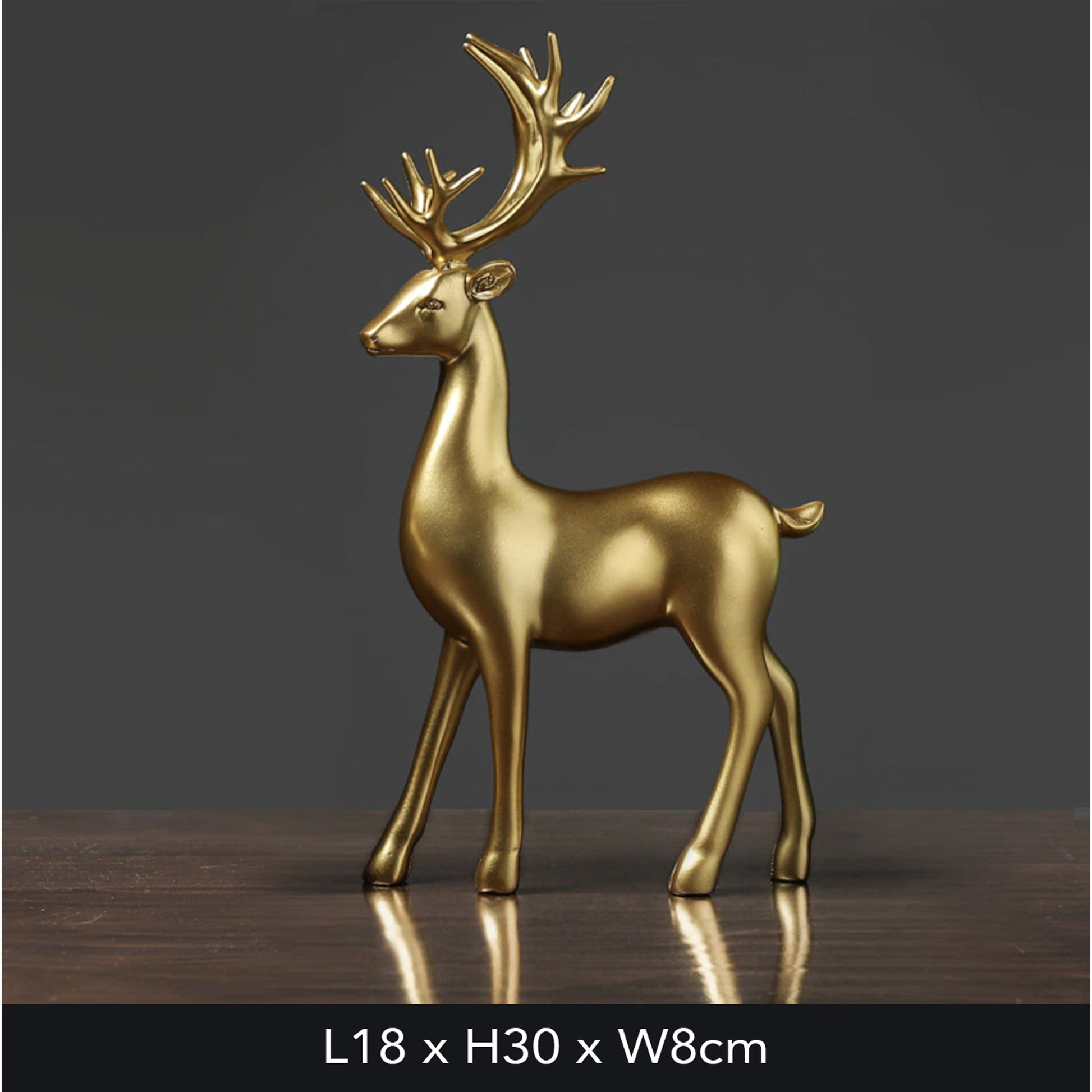 Gold Stag & Deer Sculptures - Jasmine and Jade Interiors