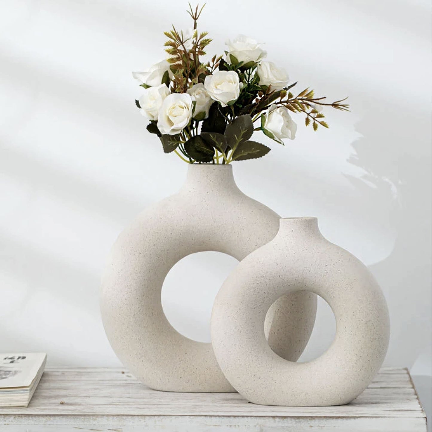 Ceramic Donut Vases - Jasmine and Jade Interiors