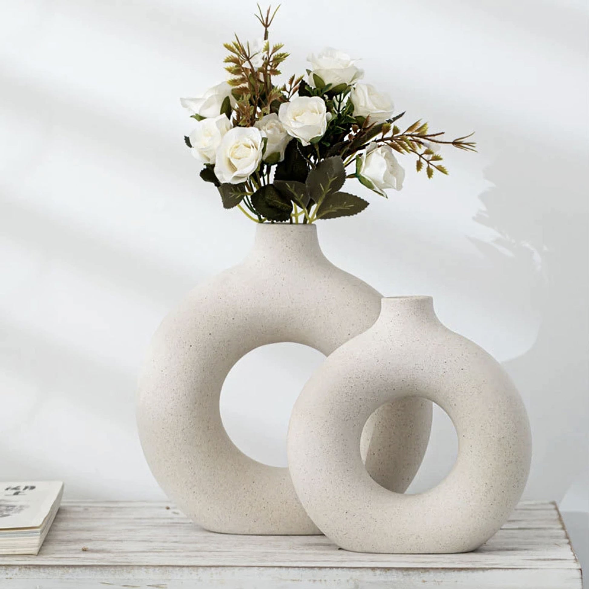 Ceramic Donut Vases - Jasmine and Jade Interiors