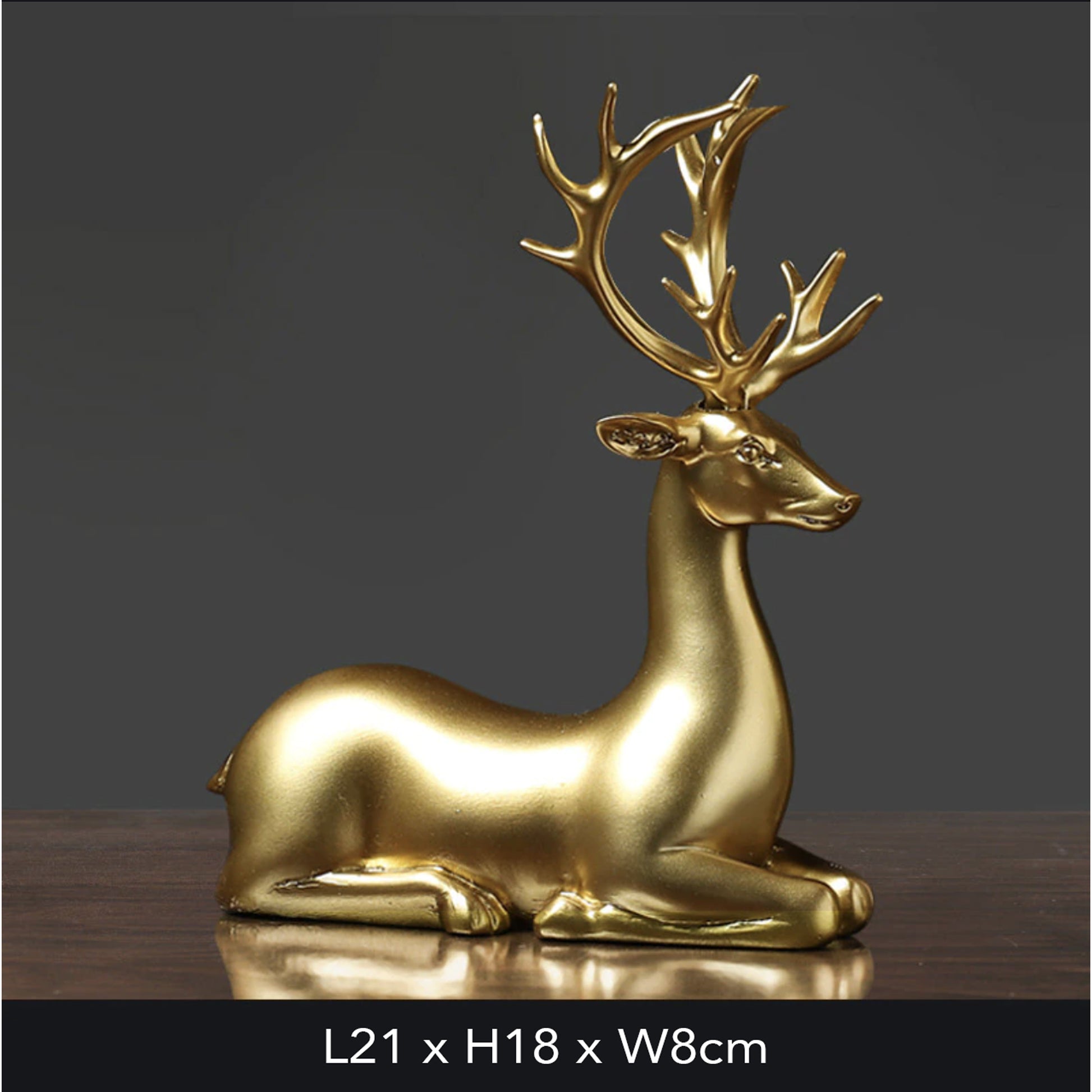 Gold Stag & Deer Sculptures - Jasmine and Jade Interiors