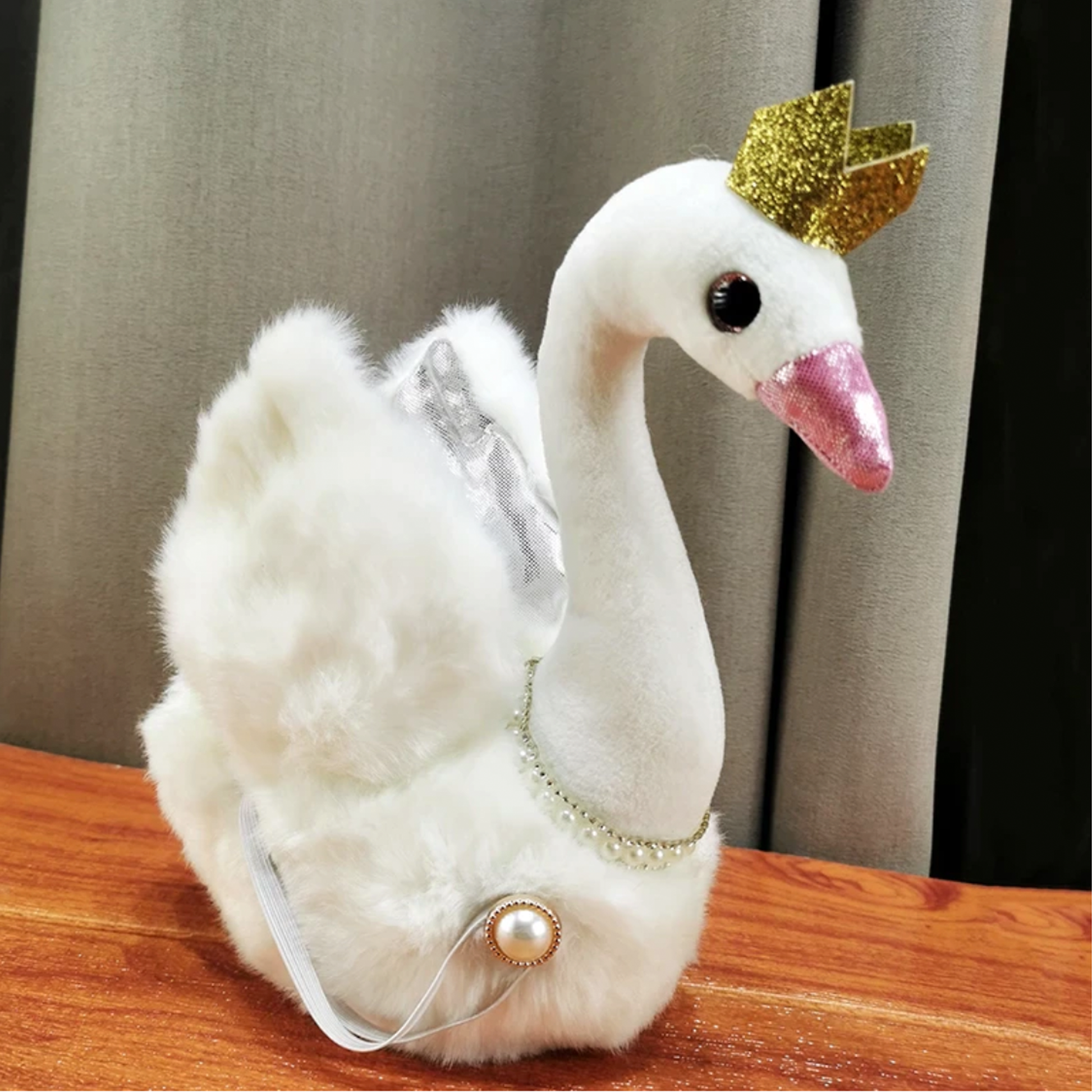 Plush Swan Curtain Tiebacks (Pair) - Jasmine and Jade Interiors