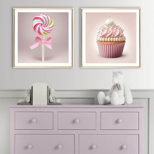 Iced Cupcake Art Print