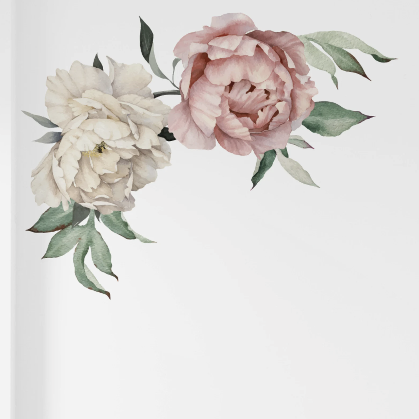 Peony Flower Wall Decals - 2 Colours - Jasmine and Jade Interiors