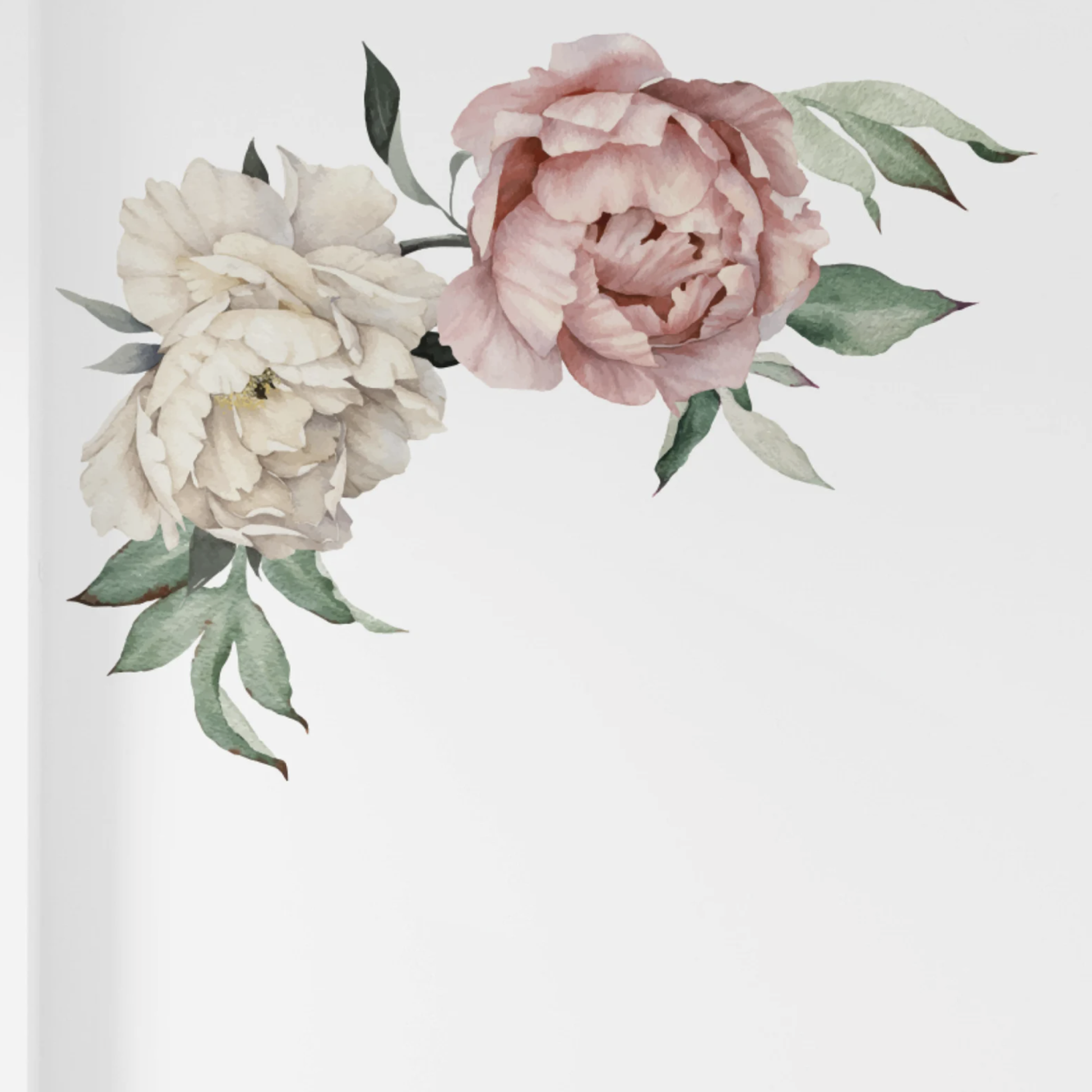 Peony Flower Wall Decals - 2 Colours - Jasmine and Jade Interiors