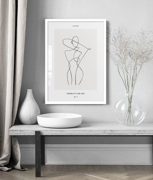 Couture - Line Art Print No.7 - Jasmine and Jade Interiors