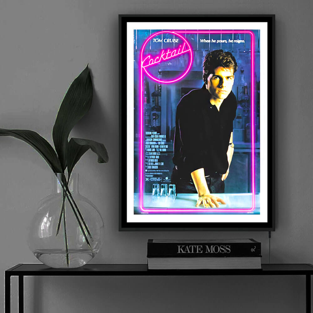 Koktél - Tom Cruise LED-film keretes mű