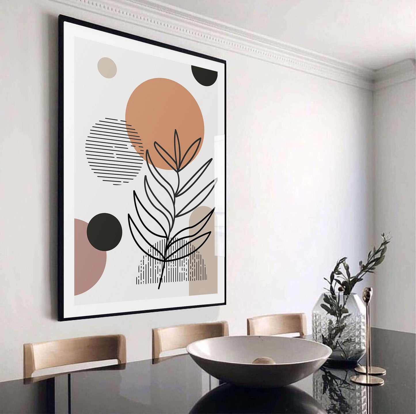Burnt Abstract Art Print