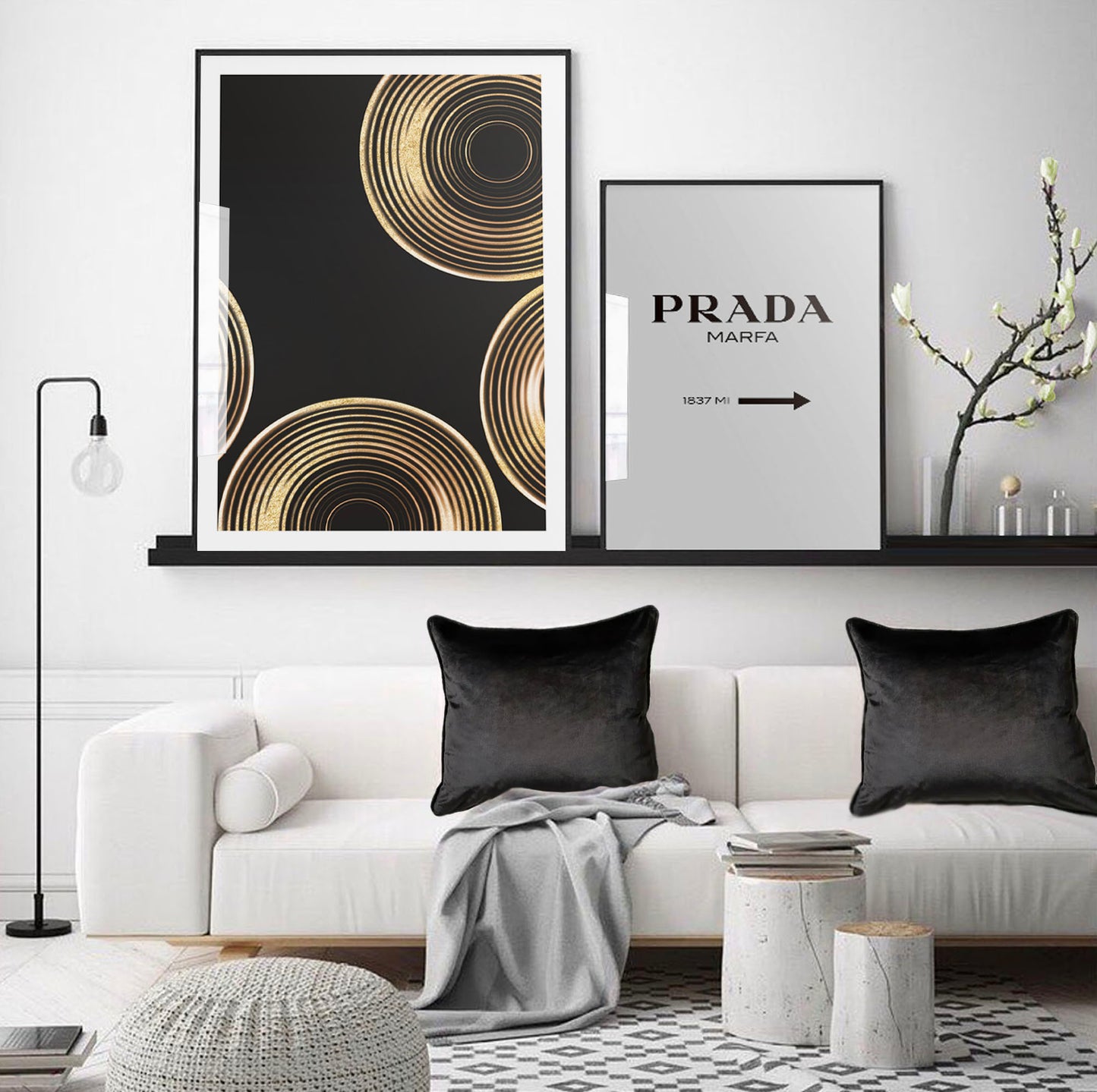Gold Rings Art Print - Jasmine and Jade Interiors