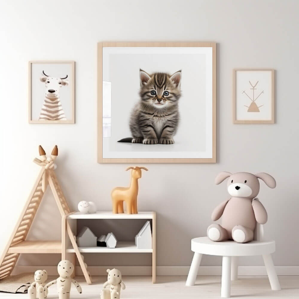 Cute Kitten (A) Art Print