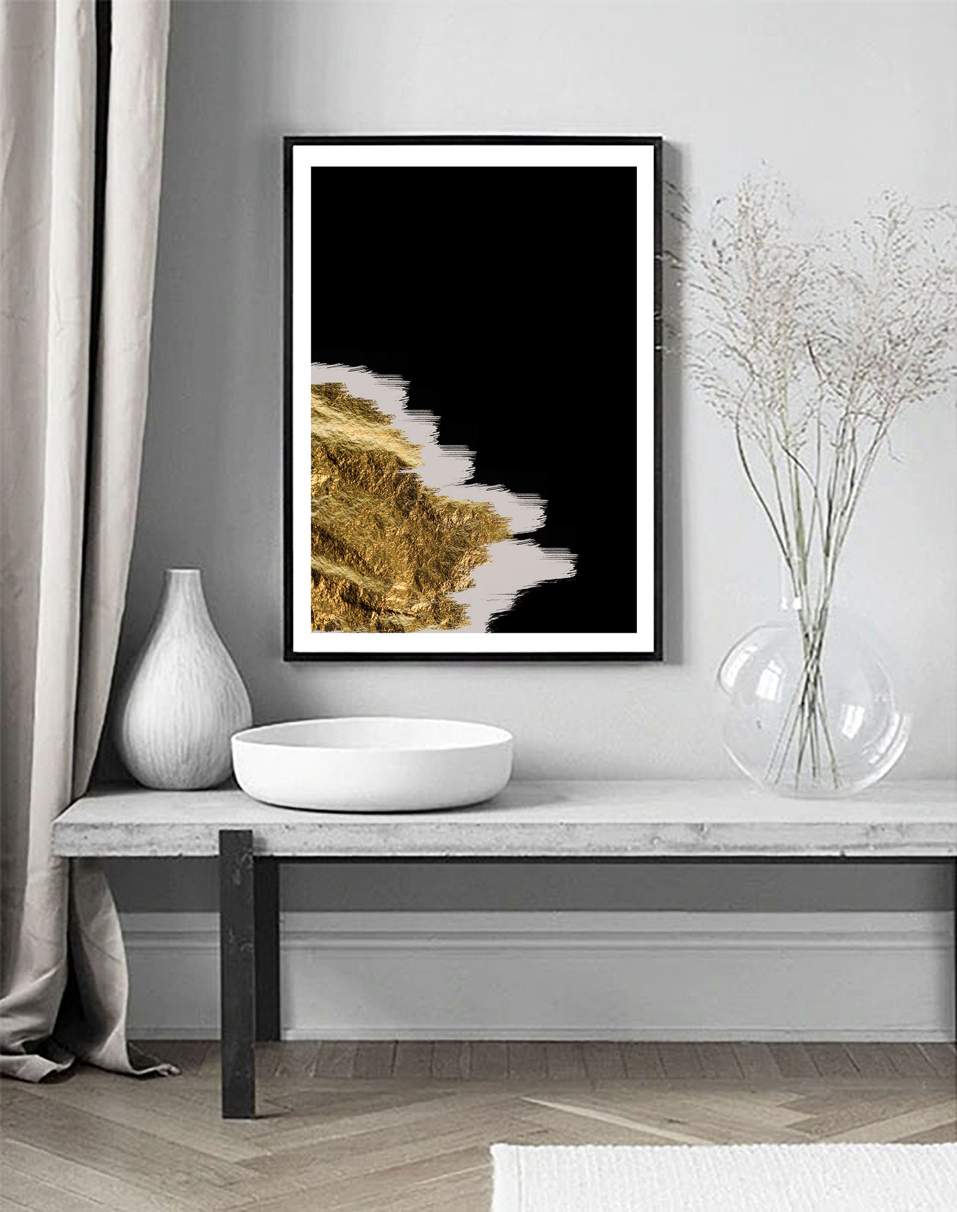 Gold Leaf Art Print - Jasmine and Jade Interiors