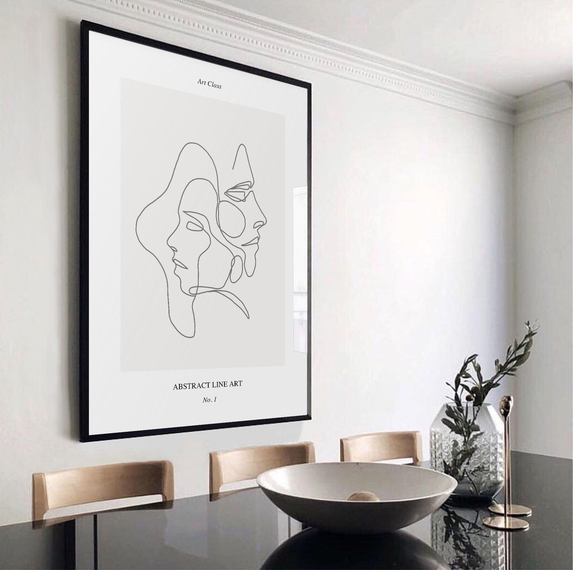 Entwined - Line Art Print No.1 - Jasmine and Jade Interiors
