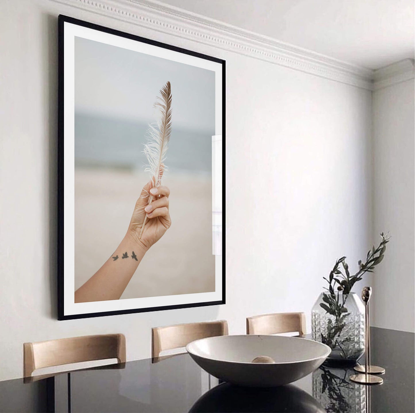 Beach Feather Art Print