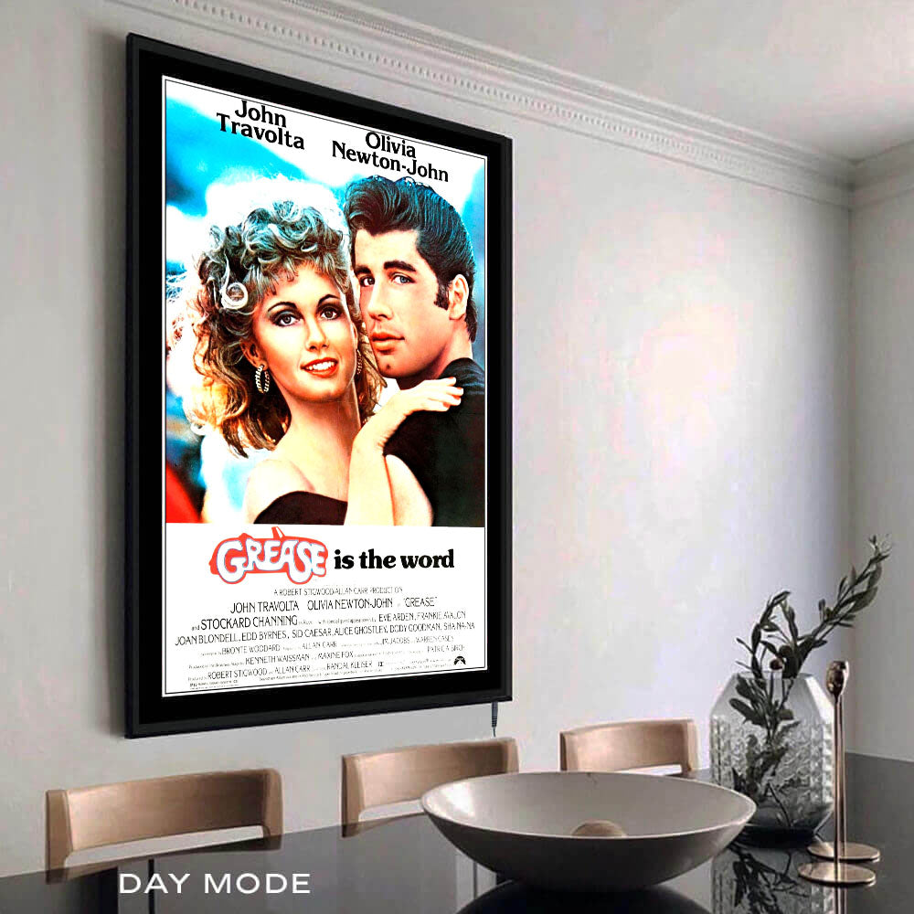 Grease LED Movie Framed Art