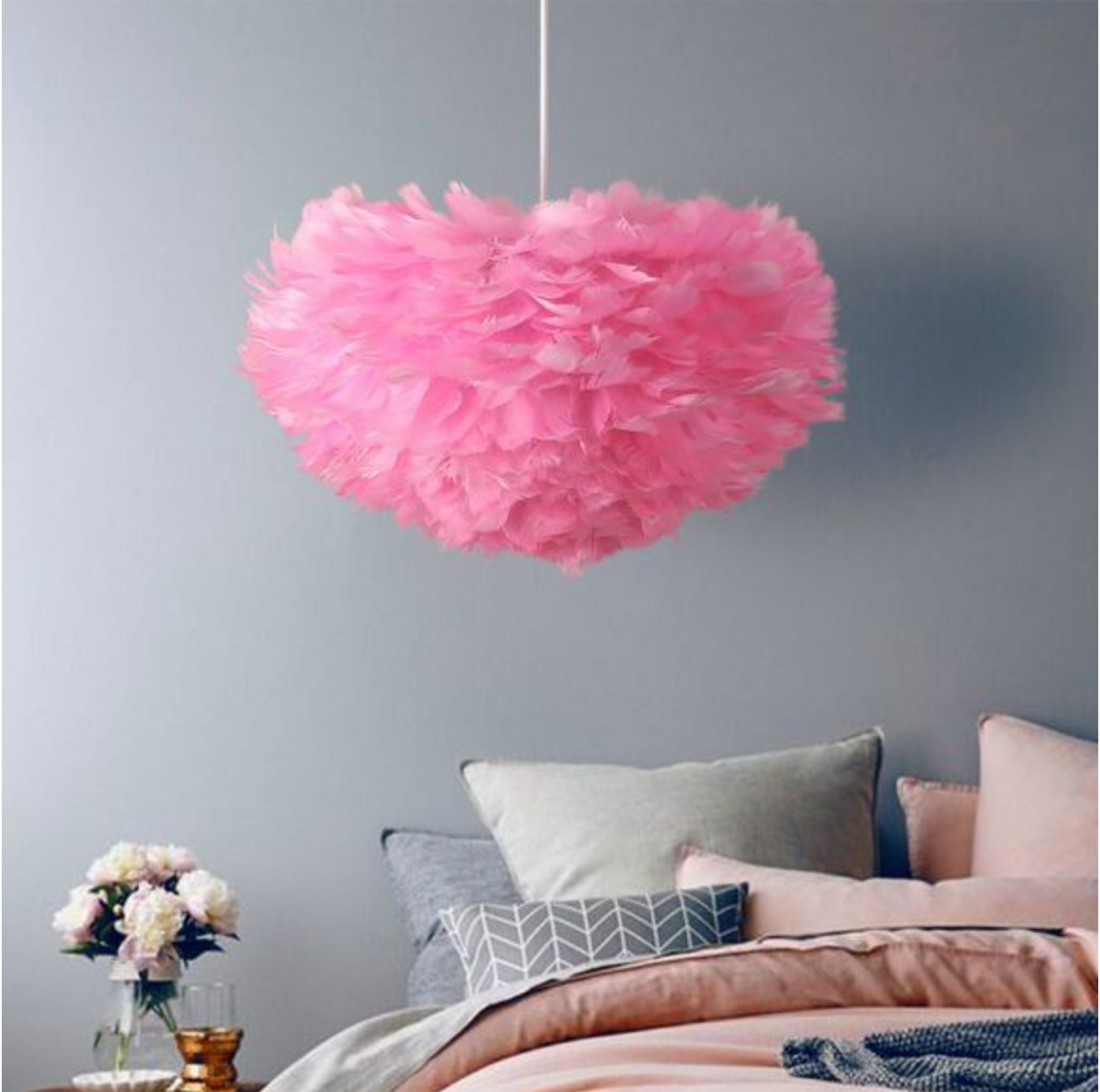 Swan Feather Pendant, ceiling light, lamp