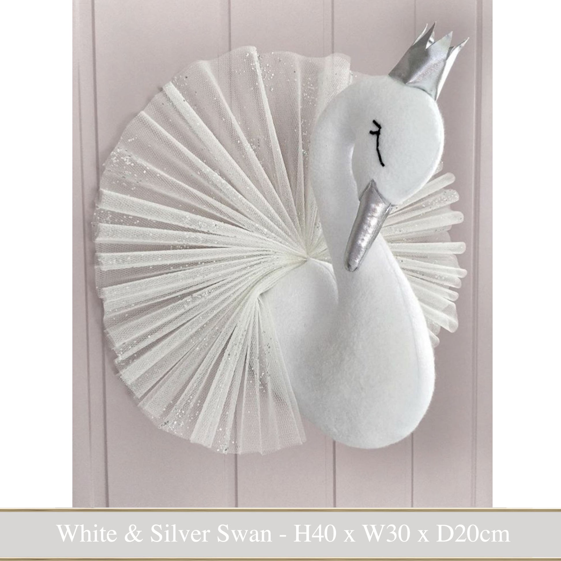 Girls Bedroom wall decor, Wall swan decoration