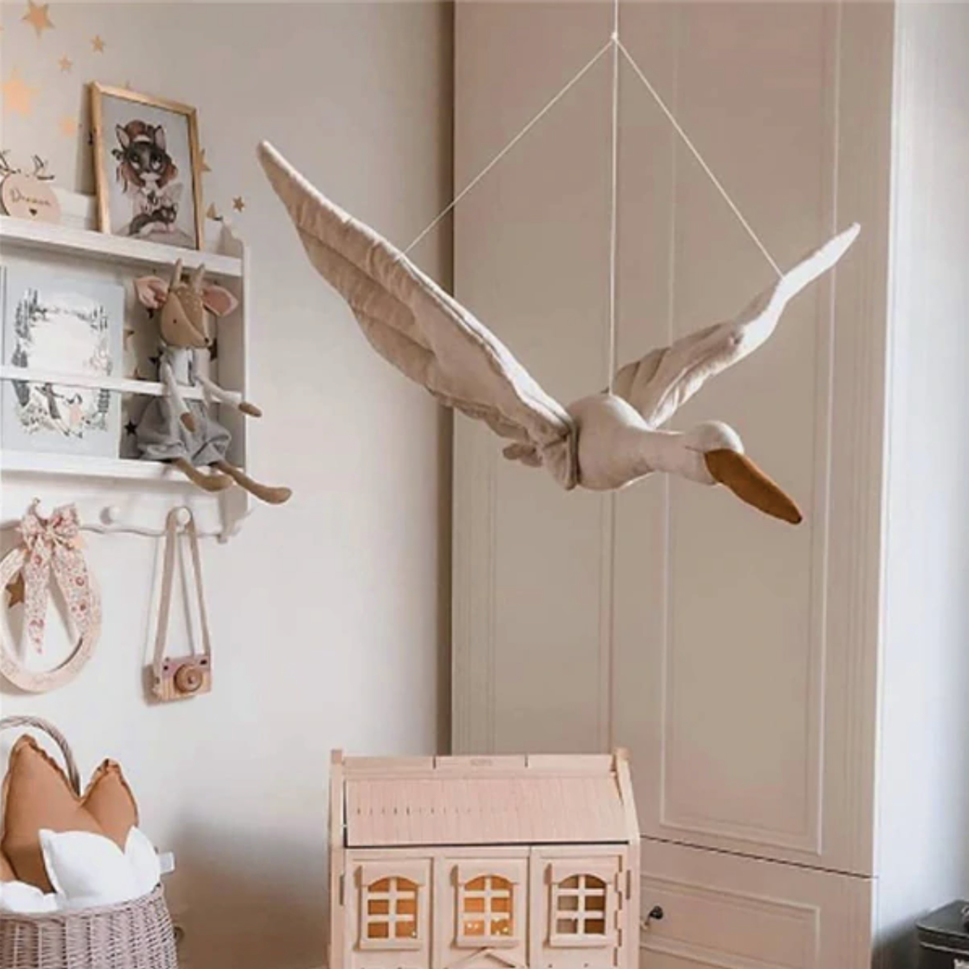 Kids Room, Flying Swan Nursery Mobile - 3 Colours