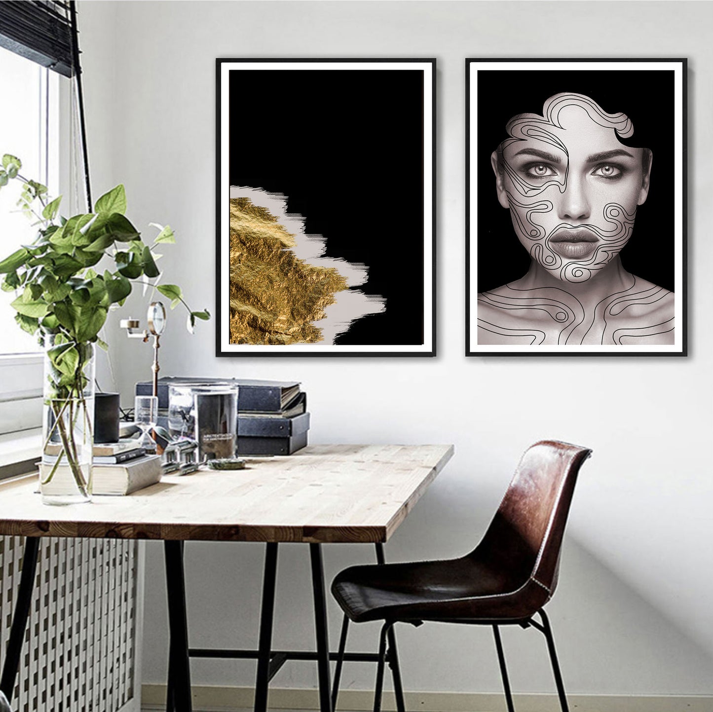 Swirl Girl Art Print - Jasmine and Jade Interiors