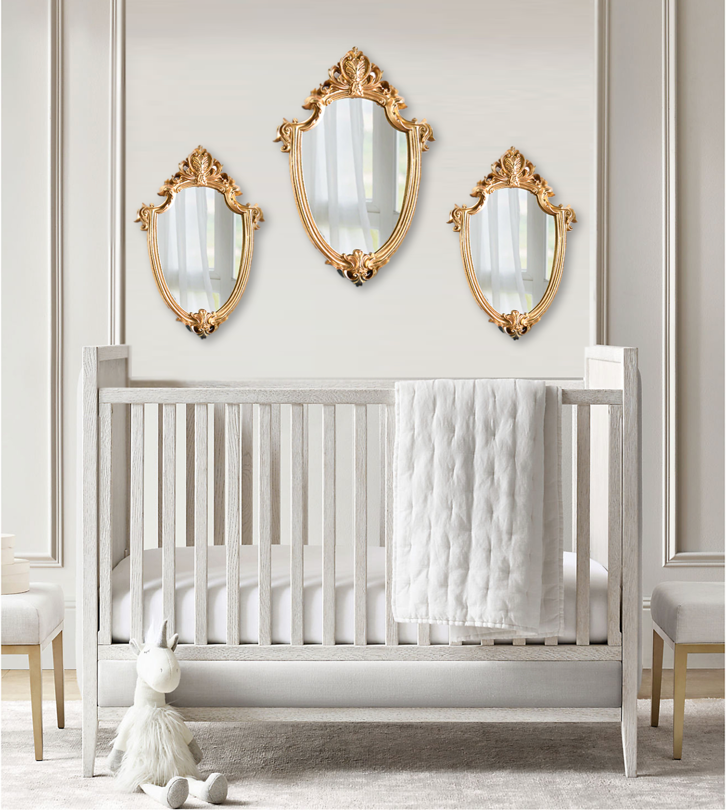 Golden Princess Mirror's - Jasmine and Jade Interiors