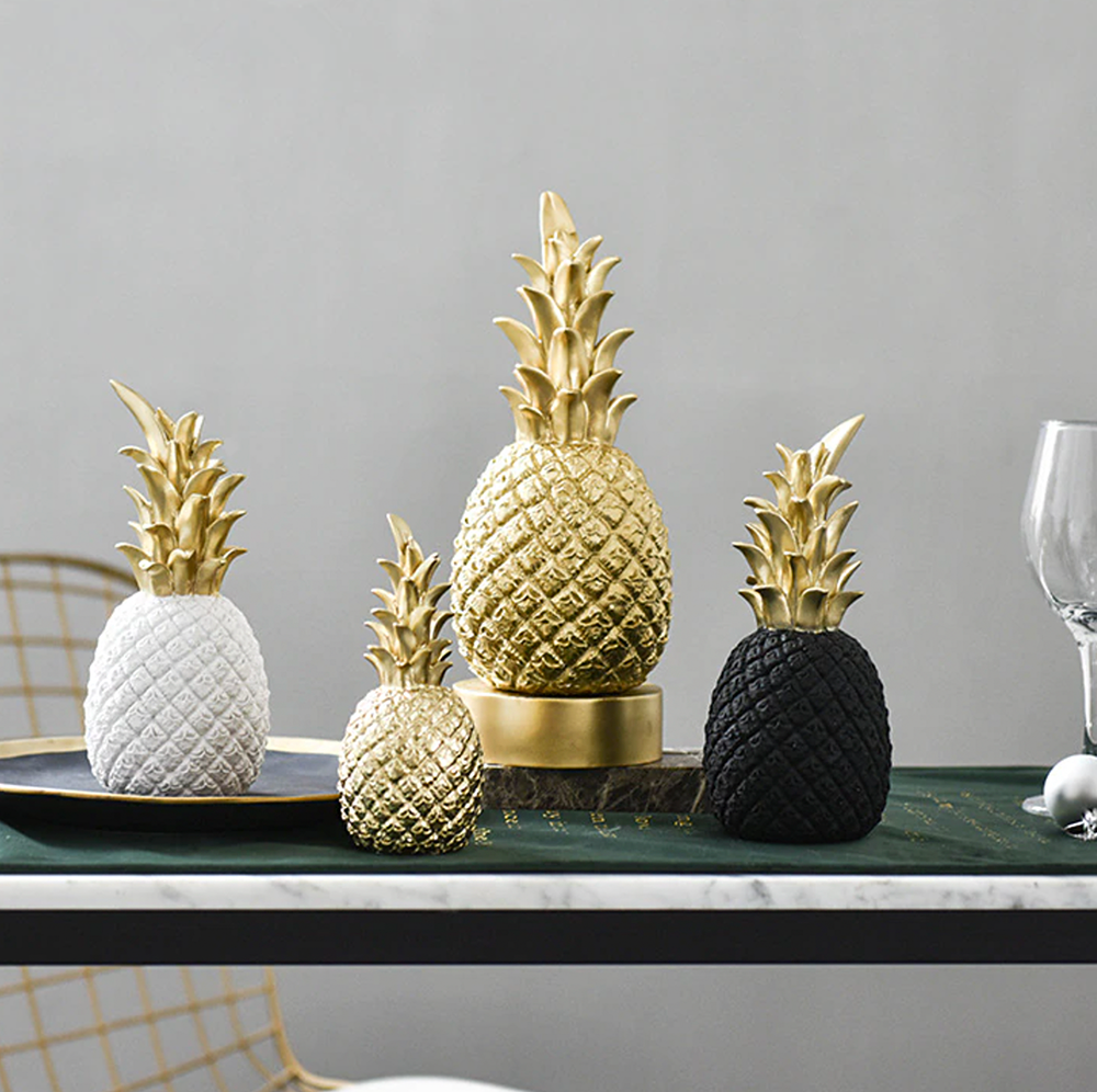 Pineapple Ornaments - 3 Colours - Jasmine and Jade Interiors